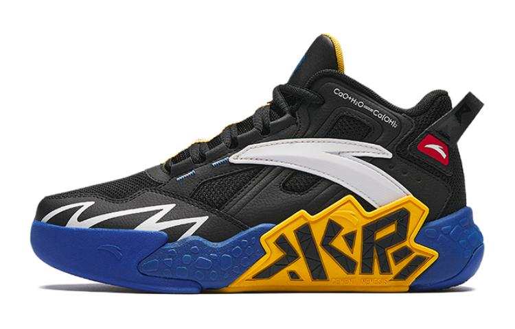 Antakids Cement Kryptonite Low top Basketball Shoes Black Blue Teenagers