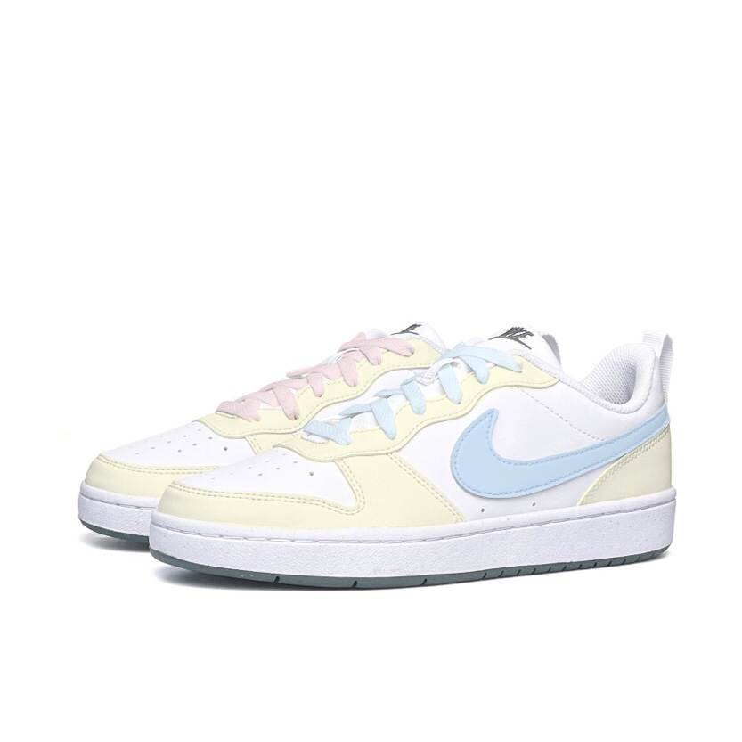 Nike Nike Court Borough LOW RECRAFT Synthetic Leather Slip Resistant Abrasion Resistant Low top Kids' Skateboarding Shoes