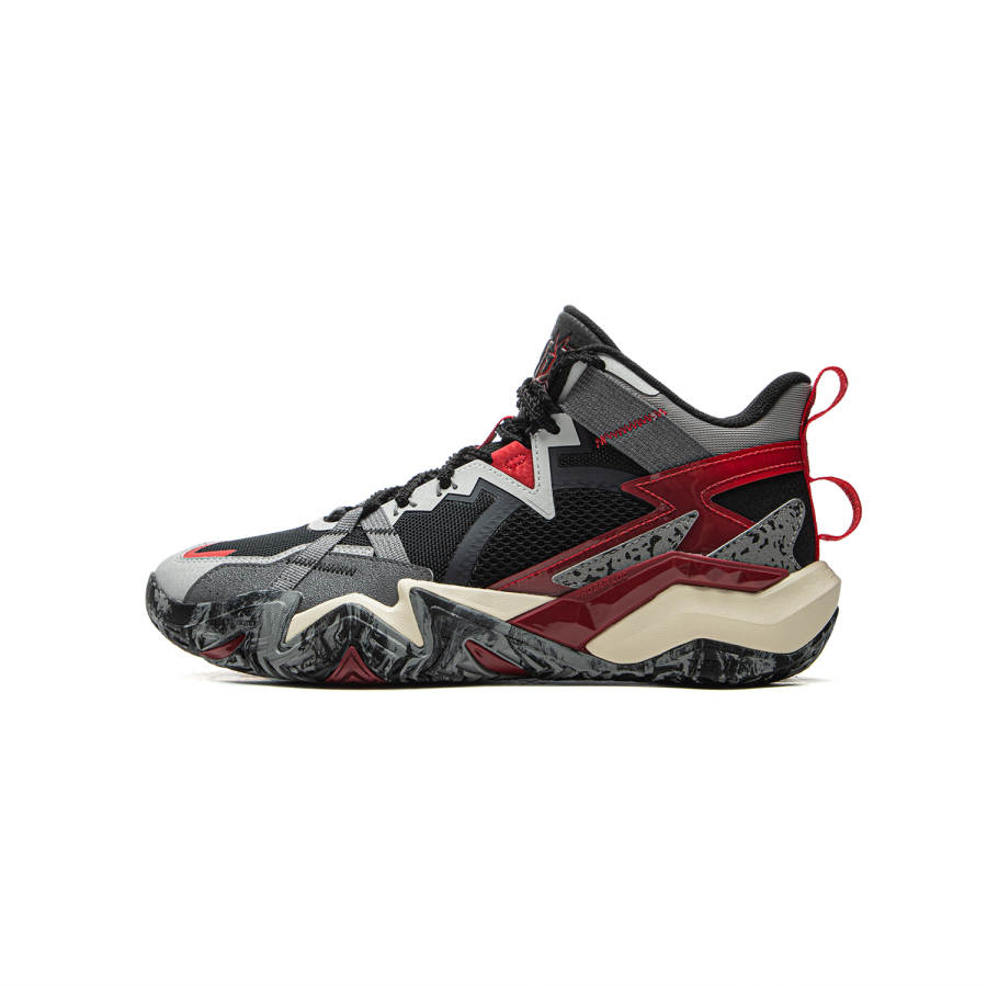 Li-Ning YOUNG Li Ning YOUNG Basketball Slip Resistant Children's Basketball Shoes Black/Calm Gray/Shark Gray