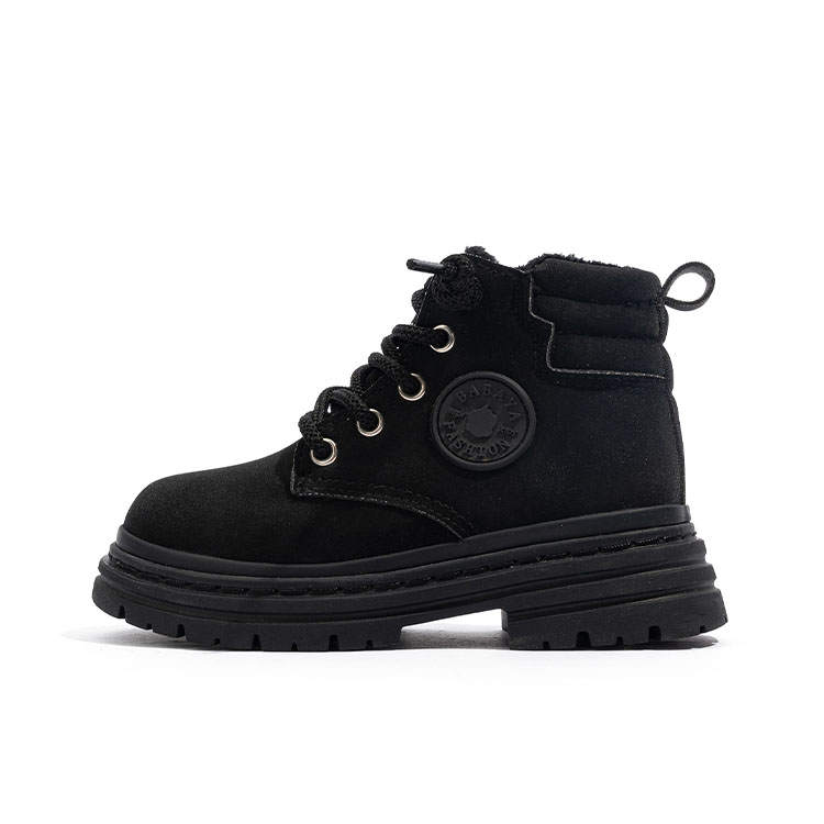 Babaya Fleece Lined Side Zippers Versatile Slip Resistant Cushioning Abrasion Resistant Thermal High top Kids' Boots