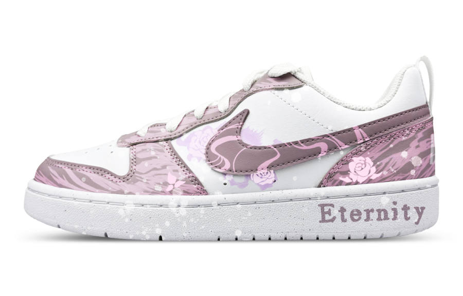 Nike Nike Court Borough Mianye Rose Abrasion Resistant Low top Kids' Skateboarding Shoes Pink Unisex