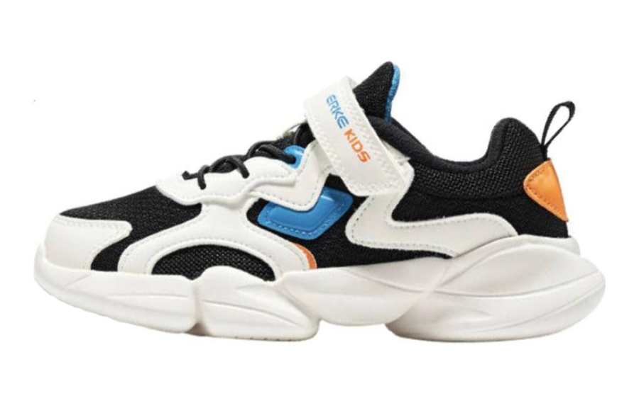 ERKE KIDS Cushioning Abrasion Resistant Breathable Low top Kids Lifestyle Shoes White Orange Teenagers