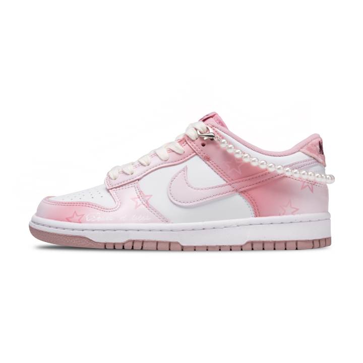 Nike Nike Slip Resistant Abrasion Resistant Low top Skateboard Shoes Cherry Blossom Pink Kids'