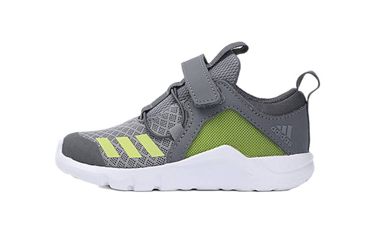 Adidas Adidas Rapidaflex El I Abrasion Resistant Low top Toddler Shoes Gray Green Infant And Toddler