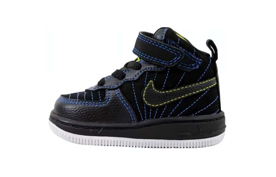 Jordan Jordan AJF 12 Slip Resistant Abrasion Resistant Mid top Toddler Shoes Black Infant And Toddler