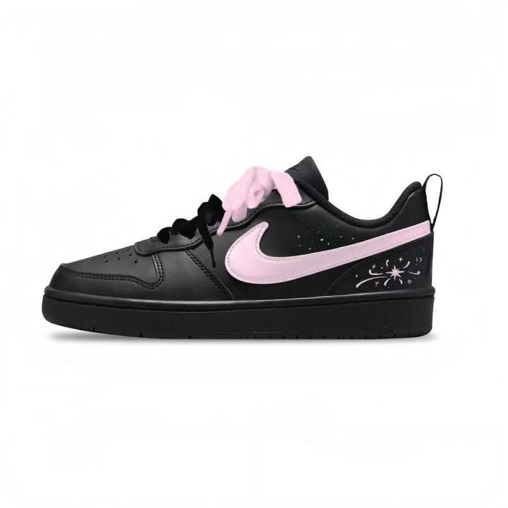 Nike Nike Court Borough Pink Flame Slip Resistant Abrasion Resistant Slip Resistant Abrasion Resistant Low top