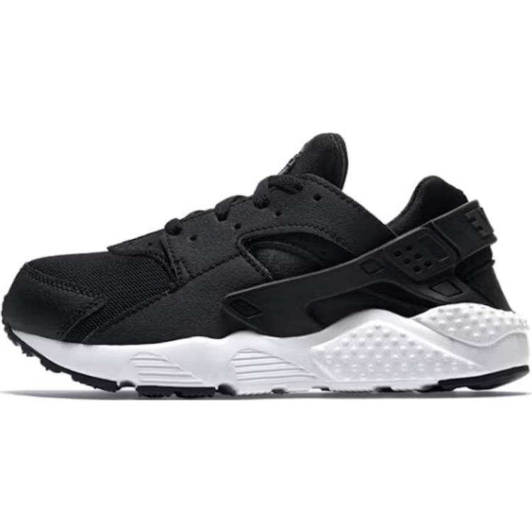 Nike Nike Air Huarache Run Slip Resistant Abrasion Resistant Low top Kids' Running Shoes Black White Kids'