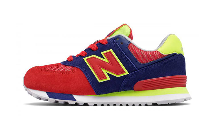New Balance New Balance NB 574 Comfortable Low top Kids' Running Shoes Blue Red Children Aged 3 7 Years Old