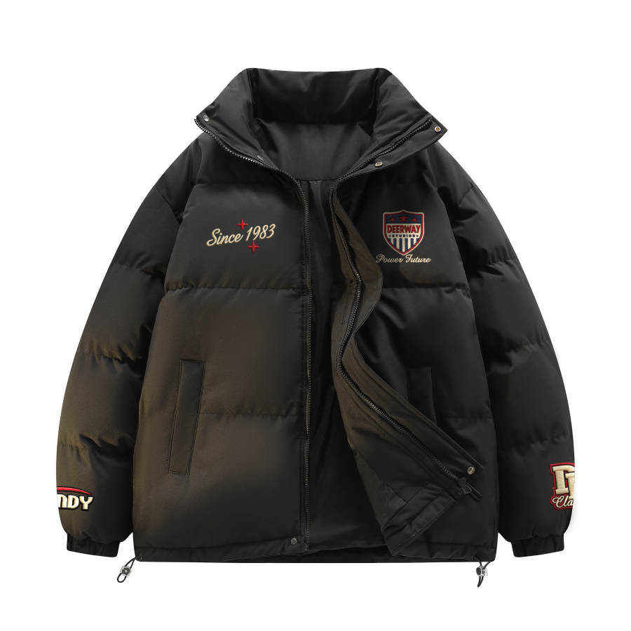 DEERWAY DEERWAY Puffer Jackets Unisex Stand Collar Thickened Padded Puffer Jacket