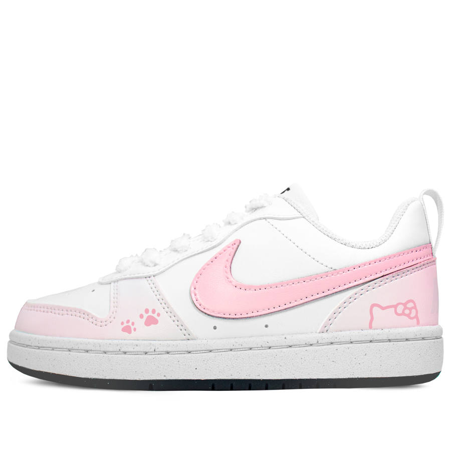Nike Nike Court Borough Breathable Low top Kids' Skateboarding Shoes Pink Teenagers