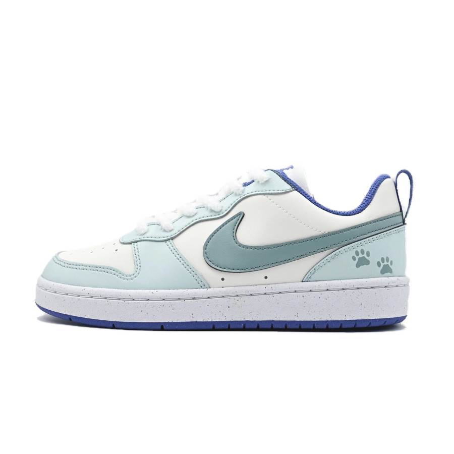 Nike Nike Court Borough Mint Lazy Cat Synthetic Leather Slip Resistant Abrasion Resistant Low top Kids' Skateboarding Shoes
