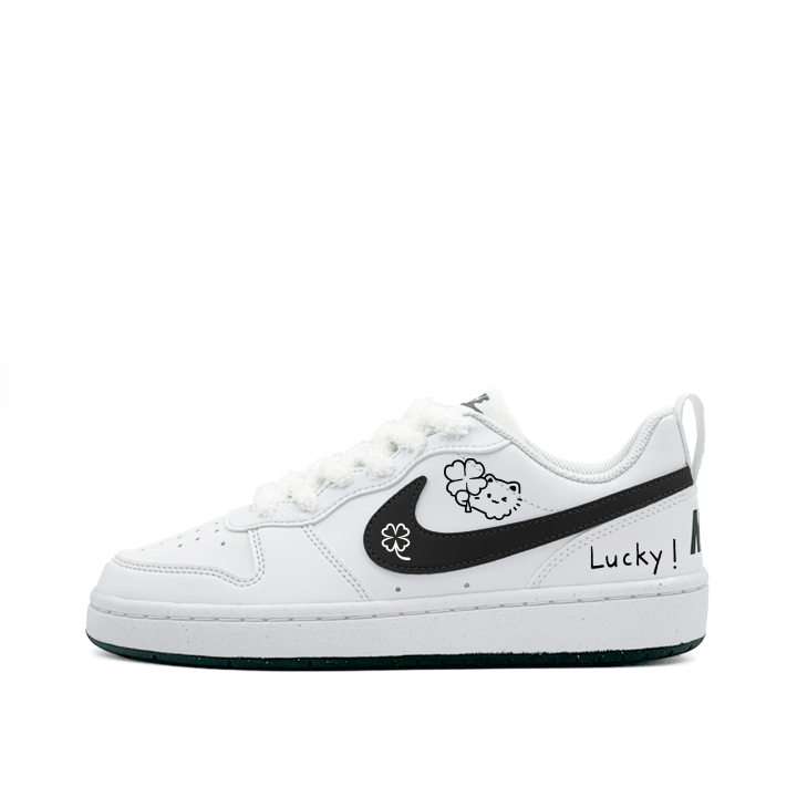 Nike Nike Court Borough Synthetic Leather Abrasion Resistant Breathable Abrasion Resistant Breathable Low top
