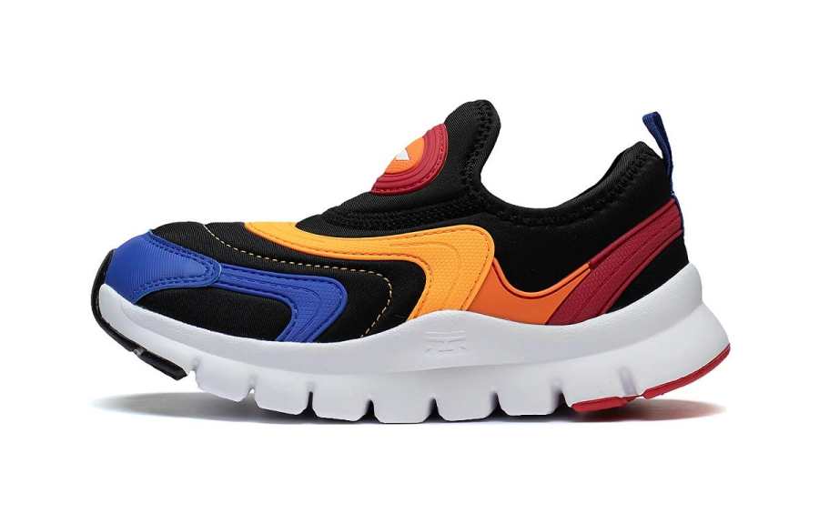 Li-Ning YOUNG Li Ning YOUNG Q Cloud 1.5 Slip Resistant Abrasion Resistant Kids Lifestyle Shoes Black Blue Orange