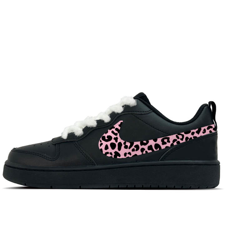 Nike Nike Court Borough Cloud Pink Leather Slip Resistant Abrasion Resistant Slip Resistant Abrasion Resistant Low top