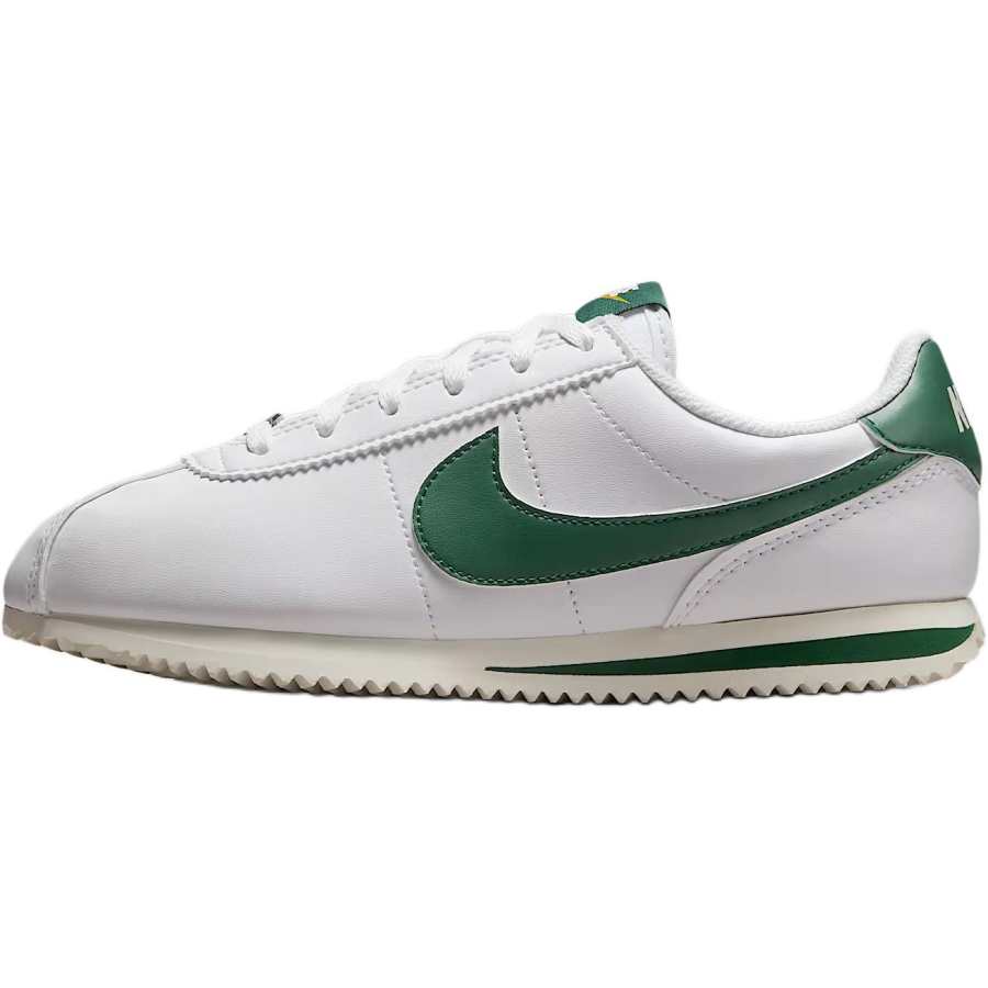 Nike Nike Cortez Synthetic Leather Low top Casual Shoes White/Green Unisex