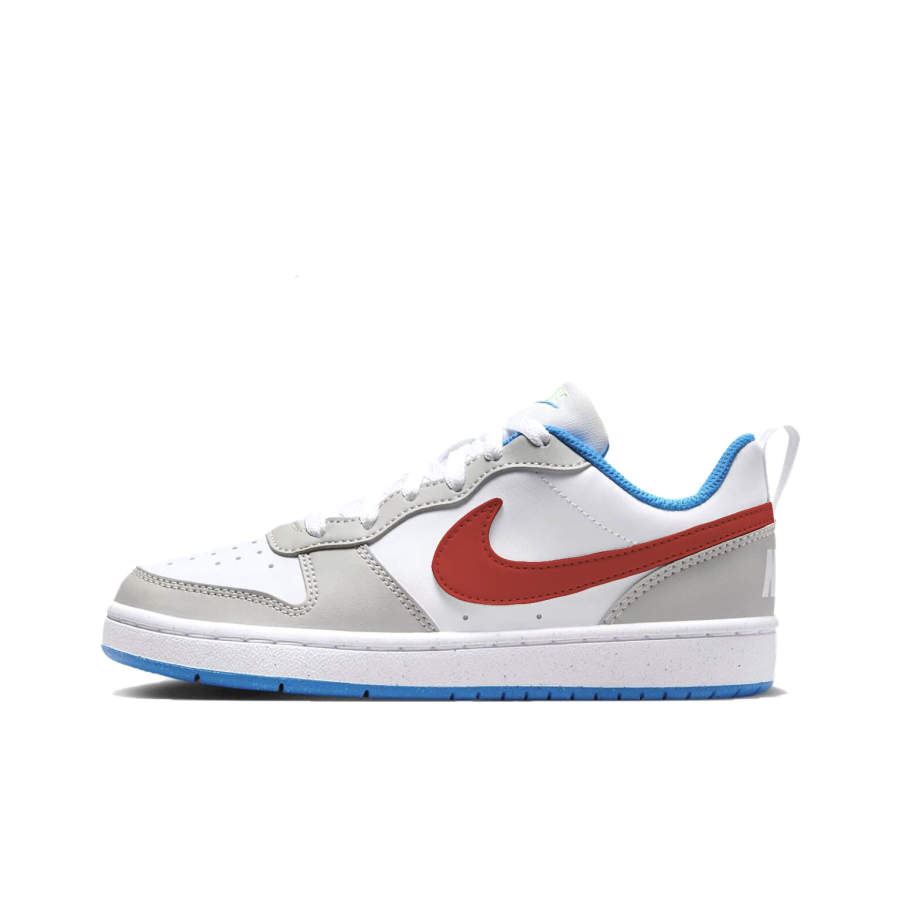 Nike Nike Gray Lens Red Halo Slip Resistant Abrasion Resistant Low top Skateboard Shoes Gray Teenagers