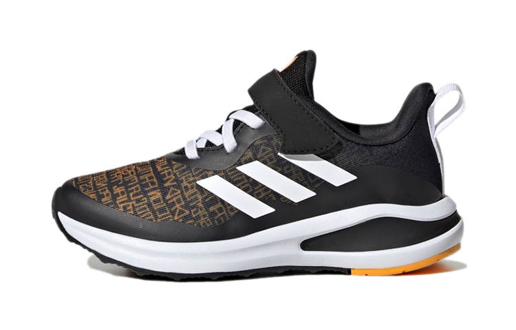 Adidas Adidas Fortarun Abrasion Resistant Casual Shoes Black Brown Children Aged 3 7 Years Old