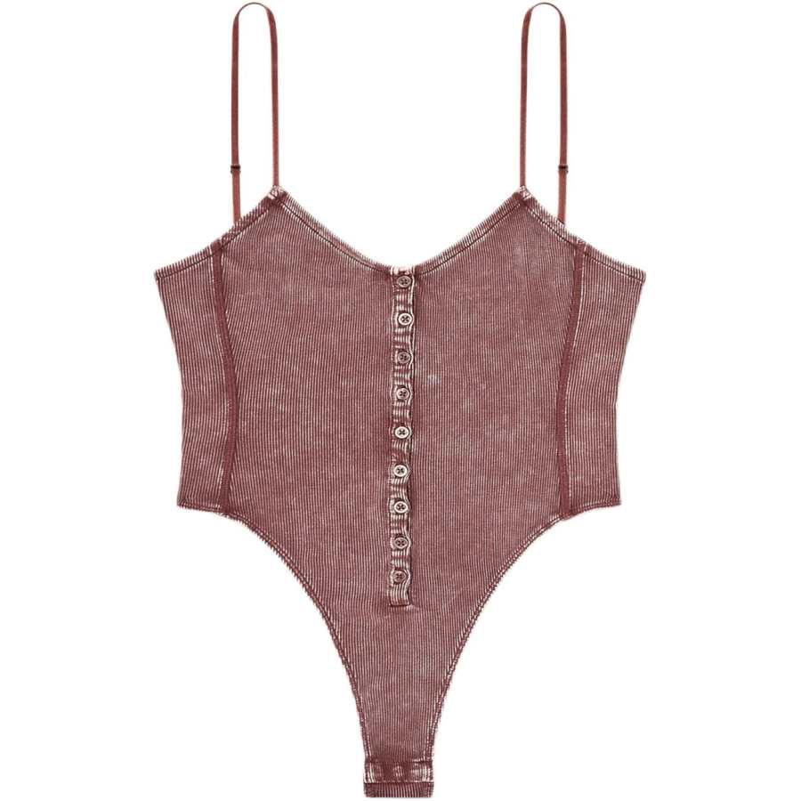 DIESEL Diesel T-Ley ribbed button bodysuit