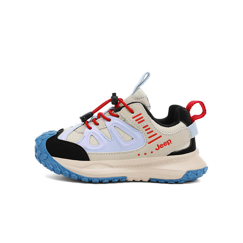 Jeep Mesh Abrasion Resistant Breathable Lightweight Cushioning Slip Resistant Low top Running Shoes Kids'