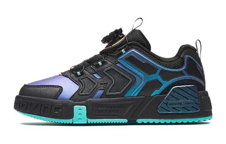 Antakids Low top Skateboard Shoes Black Blue Teenagers