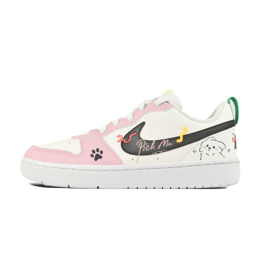 Nike Nike Court Borough Bunny Slip Resistant Abrasion Resistant Low top Kids' Skateboarding Shoes Pink Teenagers