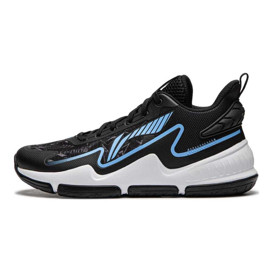 Li-Ning YOUNG Li Ning YOUNG Low top Children's Basketball Shoes Black Blue Kids'