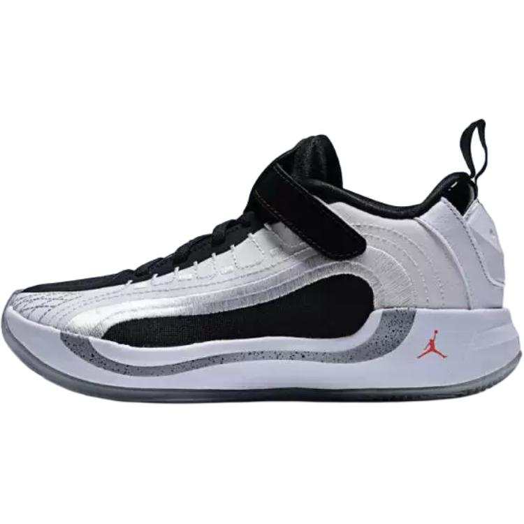 Jordan Jordan Luka 4 Low top Children's Basketball Shoes White Black Children Aged 3 7 Years Old