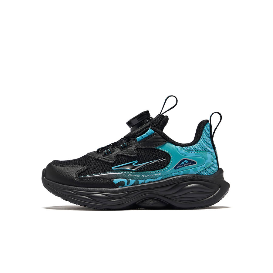 ERKE KIDS Synthetic Leather, Textile Slip Resistant Cushioning Abrasion Resistant Breathable Low top Running Shoes
