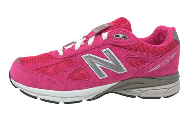 New Balance New Balance NB 990 V4 Comfortable Cushioning Abrasion Resistant Breathable Low top Kids Lifestyle Shoes Unisex