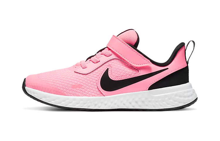 Nike Nike REVOLUTION 5 Slip Resistant Abrasion Resistant Low top Kids' Running Shoes Pink Black Children Aged 3 7 Years Old