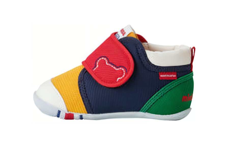 Miki House Colour-block Cotton Sneakers