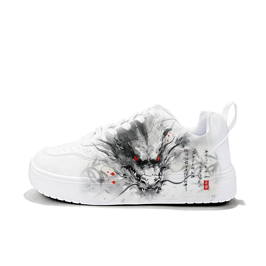 ZUOLENGCHAN Slip Resistant, Abrasion Resistant, Lightweight, Breathable Low top Skateboard Shoes Unisex White