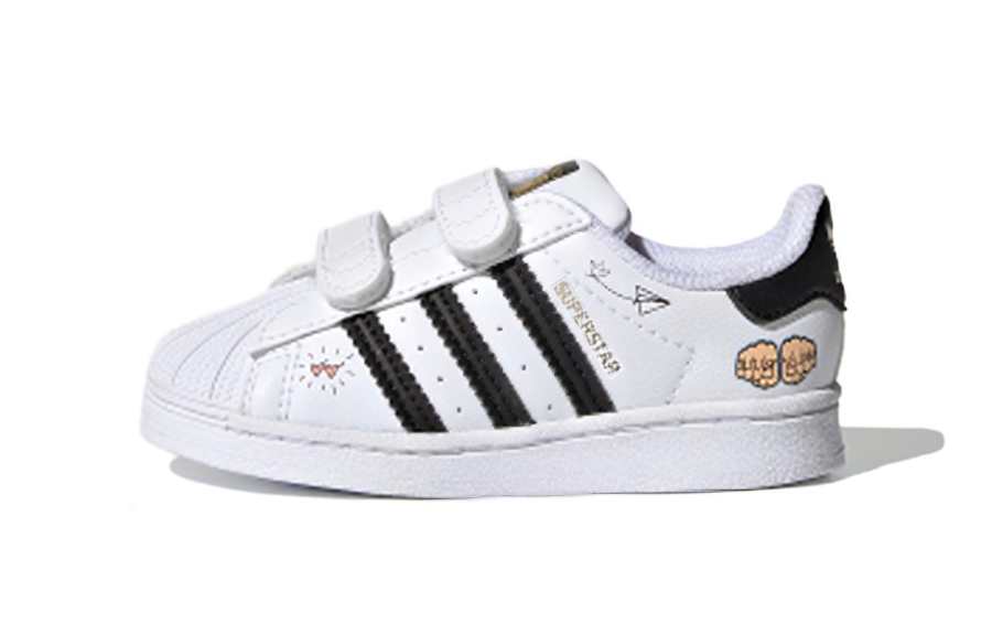 Adidas Originals SUPERSTAR Cf I Comfortable Slip Resistant Cushioning Slip Resistant Cushioning Low top Toddler Shoes