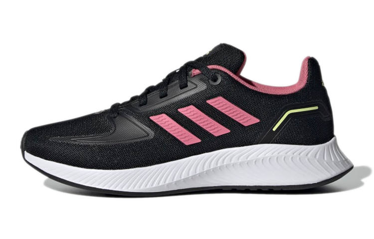 Adidas Adidas Runfalcon 2.0 Comfortable Abrasion Resistant Breathable Low top Kids' Running Shoes Black Pink Kids'