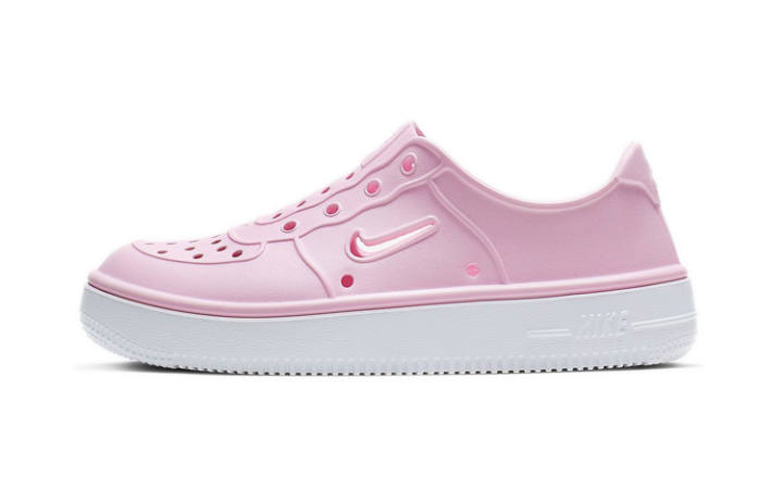 Nike Nike Air Force 1 Low top Kids' Skateboarding Shoes White Pink Children Aged 3 7 Years Old