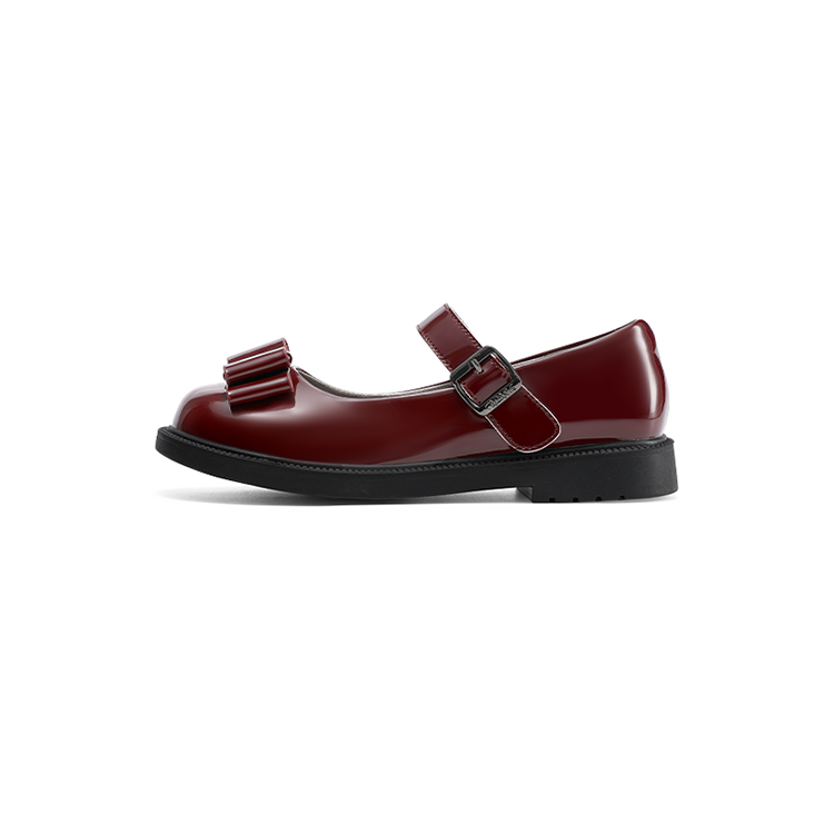 TARANIS Abrasion Resistant Abrasion Resistant Low top Kids' Leather Shoes Burgundy Kids'