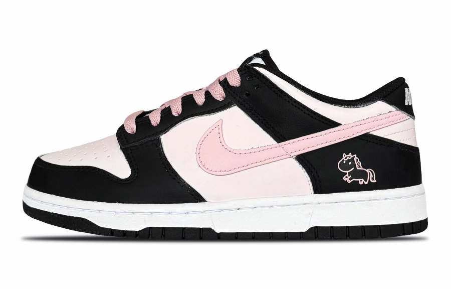 Nike Nike Dunk Marilyn Monroe Slip Resistant Slip Resistant Low top Kids' Skateboarding Shoes Pink Teenagers
