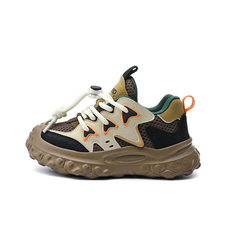 Jeep Synthetic Leather Comfortable Cushioning Abrasion Resistant Cushioning, Wear Resistant Low top Kids' Running Shoes