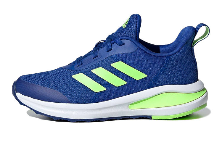 Adidas Adidas Fortarun 2020 Running Abrasion Resistant Breathable Slip Resistant Low top Kids' Running Shoes Blue Green Kids'