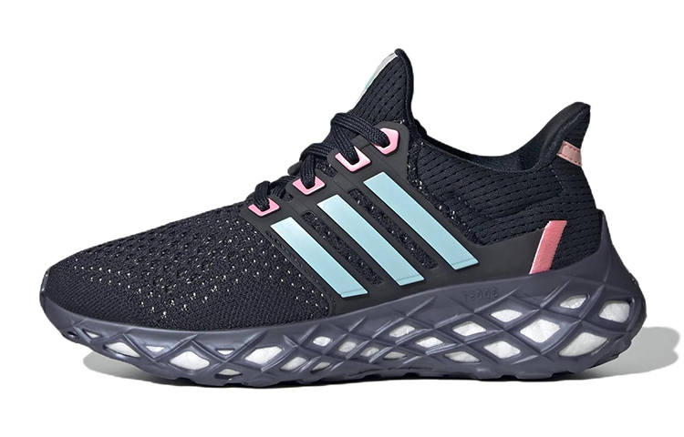 Adidas Adidas Ultraboost DNA Abrasion Resistant Mid top Kids' Running Shoes Black Blue Teenagers
