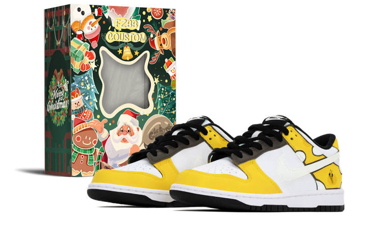 Nike Nike Dunk Cheese, Christmas Box Abrasion Resistant Slip Resistant Abrasion Resistant Slip Resistant Low top