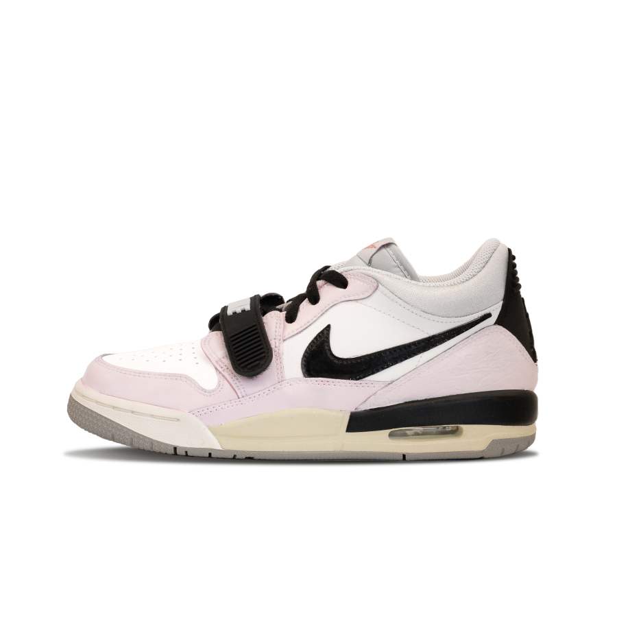 Jordan Jordan Legacy 312 Leather Slip Resistant Low top Children's Basketball Shoes Pink Teenagers