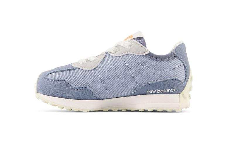 New Balance New Balance NB 327 Bungee Lace Comfortable Cushioning, Wear Resistant Low top Toddler Shoes Blue White