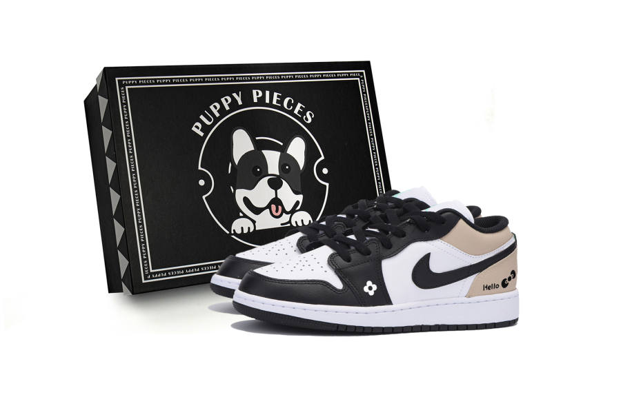 Jordan Jordan Air Jordan 1 Low Leather Low top Children's Basketball Shoes White Teenagers