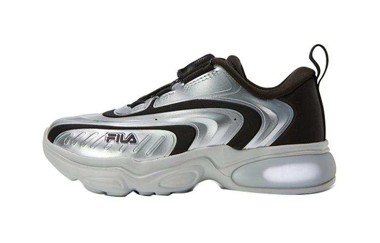 FILA KIDS Cushioning, Wear Resistant Low top Kids' Running Shoes Silver Gray Children Aged 3 7 Years Old