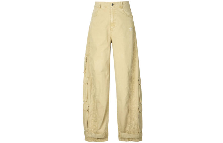 Adidas Originals Casual Pants Unisex Linen Khaki Brown