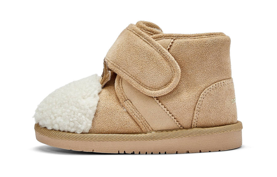DAVE&BELLA DAVE&BELLA Cartoon Styling Decoration Hook and Loop Snow Boots With Fleece Lined Lining, Versatile