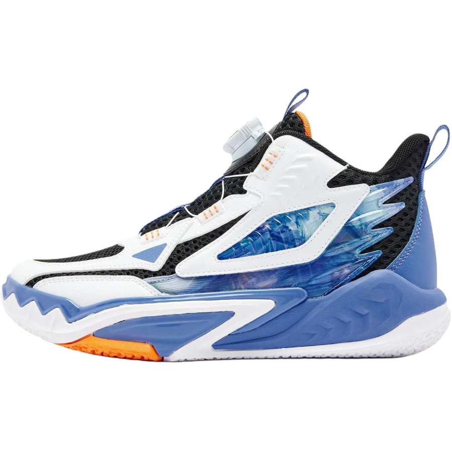 QIAODAN Assassin 2.0 Low top Basketball Shoes Black/Starlight Blue Teenagers