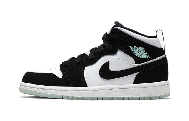 Jordan Jordan 1 Mid White Black Teal Tint PS
