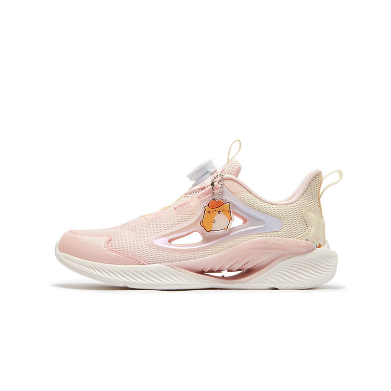 XTEP X FLOW 8.0 Low top Running Shoes Pastel Pink Almond Yellow Teenagers